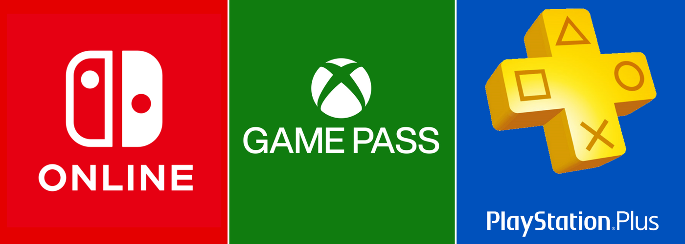 Assinaturas Games - Nintendo Switch Online, Xbox Game Pass Ultimate, Playstation PSN Plus