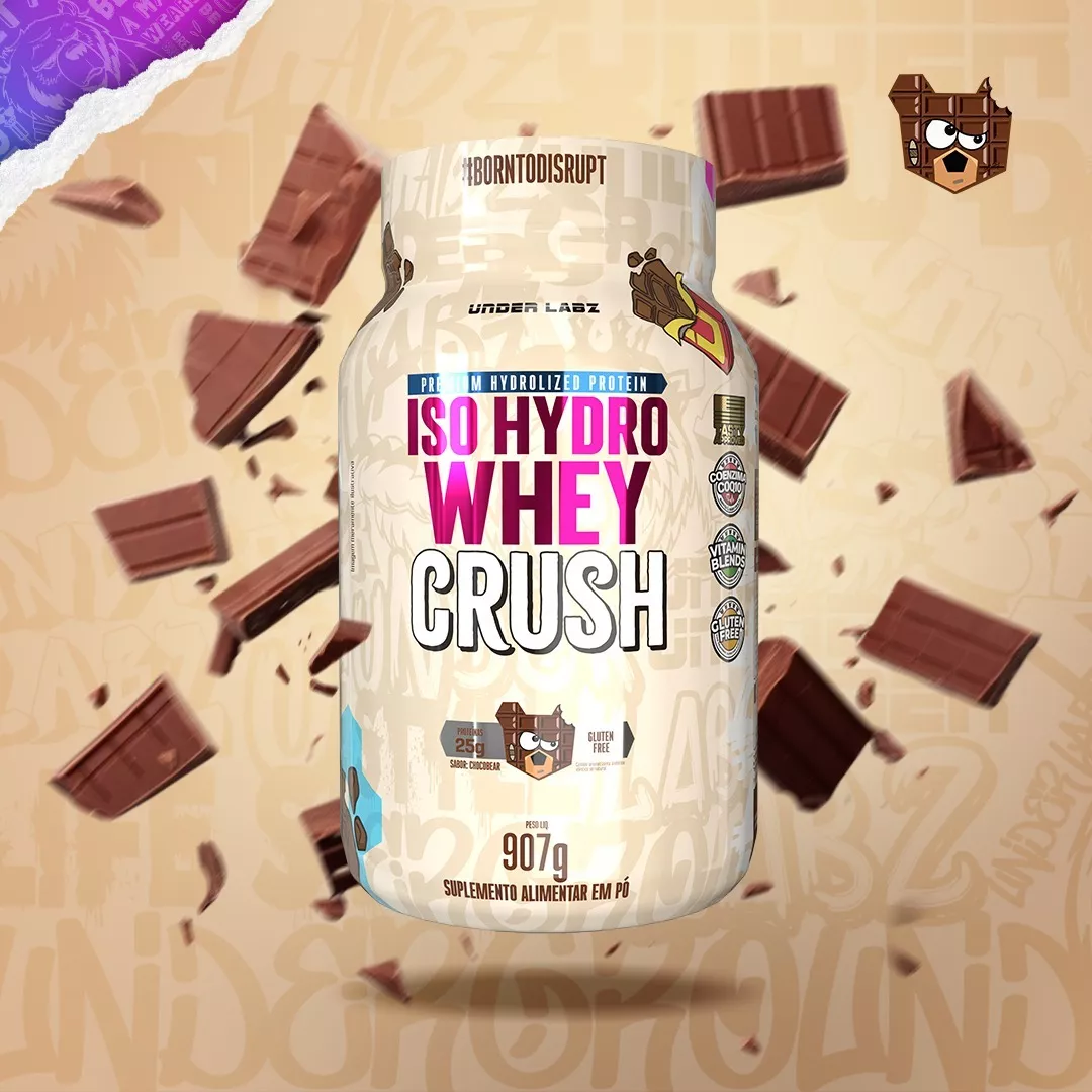 1〜7＋ゼロ◇全チャクラ『アイ』ブレス 『 I do 』 ISOHYDRO WHEY CRUSH CHOCOBEAR 907G UNDER LABZ - a partir de R$234,70