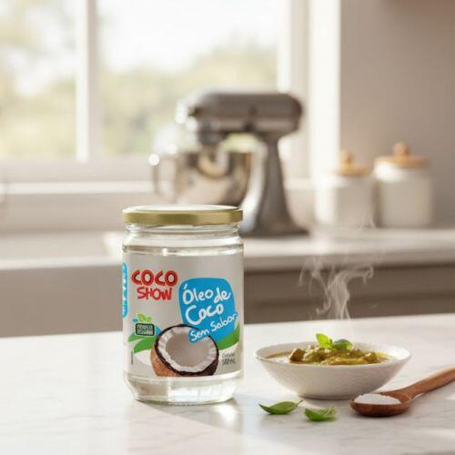 OLEO DE COCO SEM SABOR 500ML COCO SHOW 100% P | Grupo Rocha - a