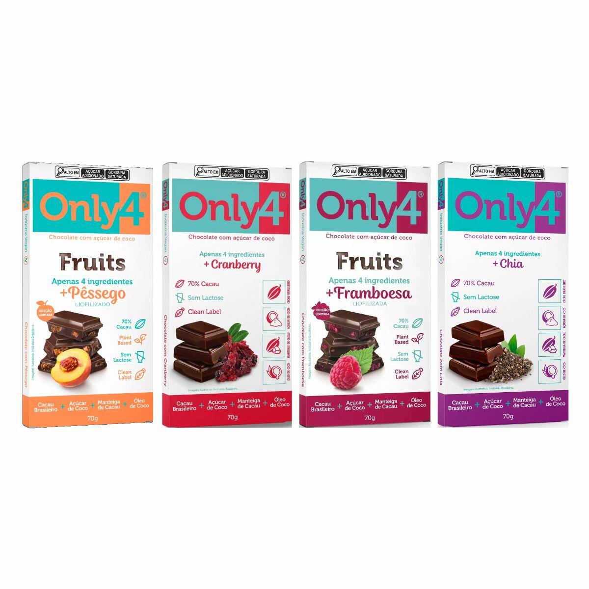 MIX 4 CHOCOLATES NATURAL VEGANO SEM LACTOSE S | Grupo Rocha - a