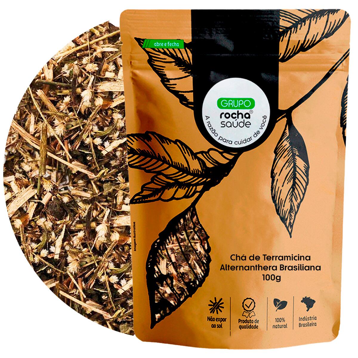 Chá de Terramicina Natural Grupo Rocha Saude Selecionado 100% Puro 100g