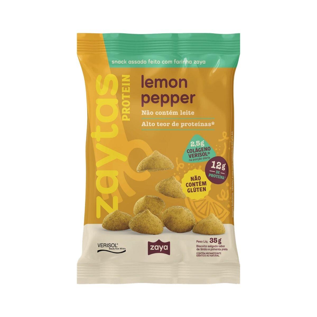 Zaytas Protein Lemon Pepper 12g Proteina Com Colageno Sna