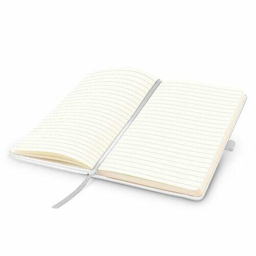 Kit 2x Caderneta de Anotações 9x14cm 80 Fls Pautadas Branco