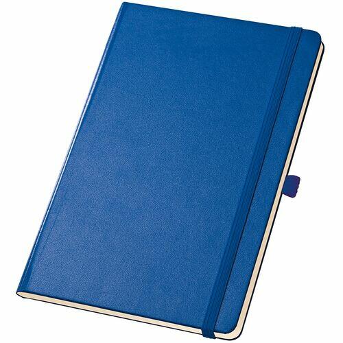 Kit 5x Caderneta de Anotações 13,7x21cm 80 Fls Sem Pauta Azul Royal