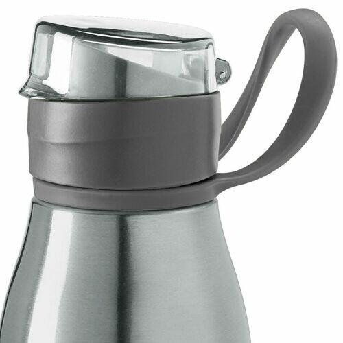 Kit 2x Garrafa Squeeze Alumínio 650 ml Capri TopGet Azul e Cinza