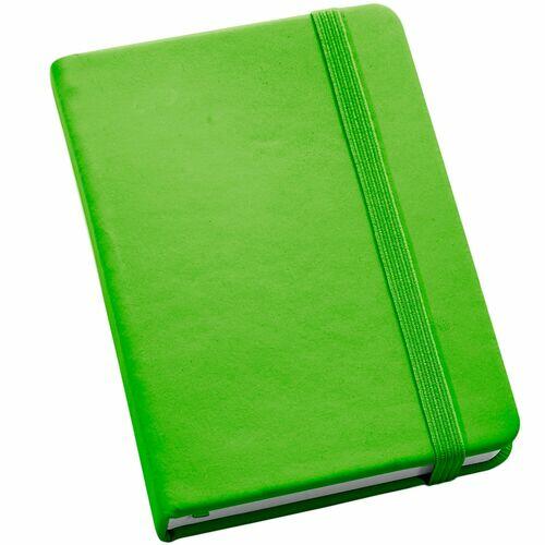 Kit 5x Caderneta de Anotações 9x14cm 80 Fls Sem Pauta Verde Claro