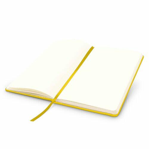 Kit 5x Caderneta de Anotações 9x14cm 80 Fls Sem Pauta Amarelo