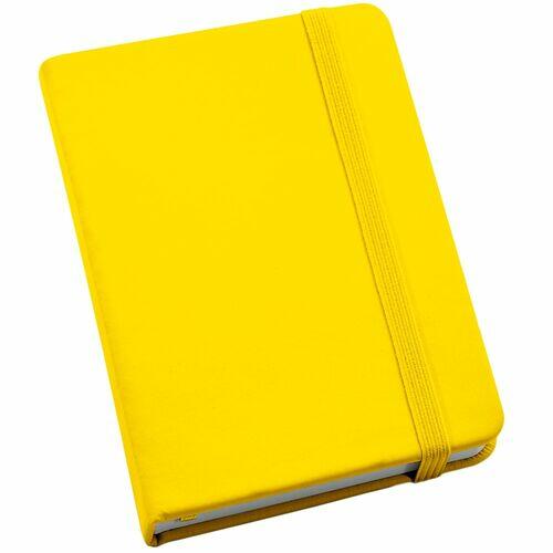 Kit 5x Caderneta de Anotações 9x14cm 80 Fls Sem Pauta Amarelo