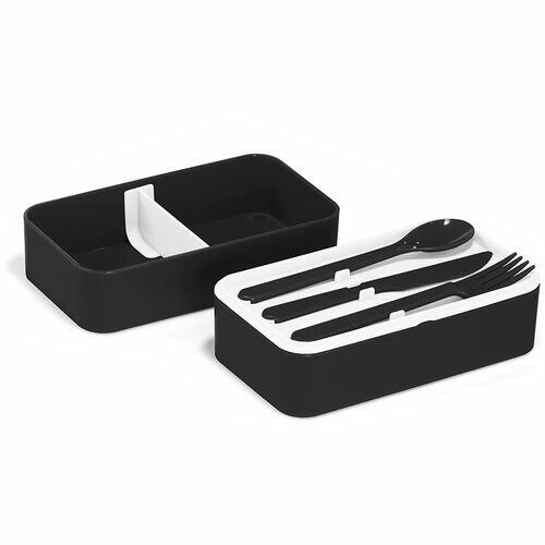Kit Mochila Térmica Lunch e Marmita TopGet Cinza e Preto
