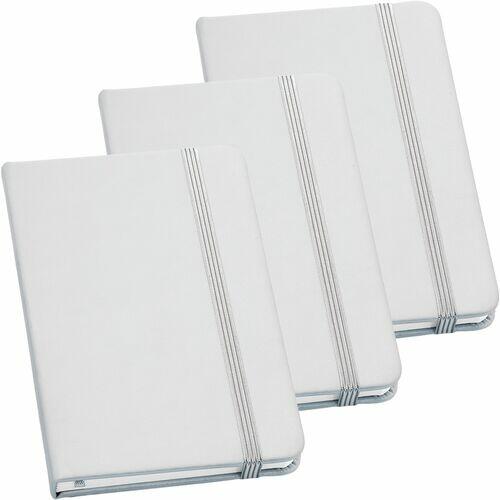 Kit 3x Caderneta de Anotações 9x14cm 80 Fls Sem Pauta Cromado