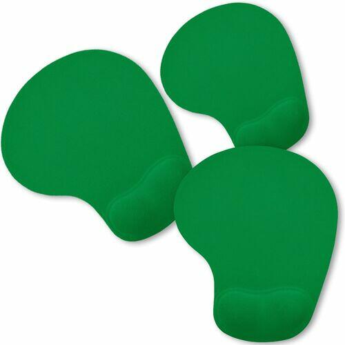 Kit 3x Mouse Pad Ergonômico com Apoio de Punho Topget Verde