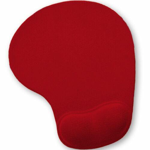 Kit 5x Mouse Pad Ergonômico com Apoio de Punho Topget Vermelho
