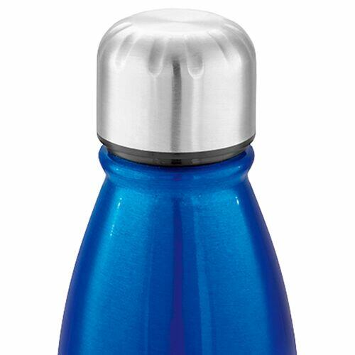 Kit 2x Squeeze Alumínio 500 ml Wave TopGet Azul e Preto
