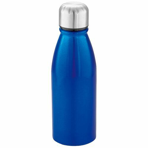 Kit 2x Squeeze Alumínio 500 ml Wave TopGet Azul e Preto