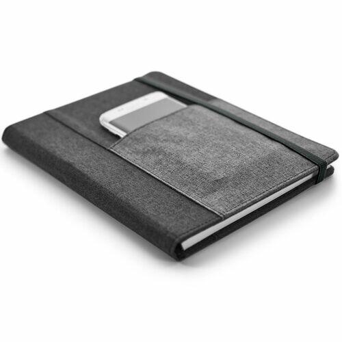Caderno Executivo com Porta Celular 22x16cm TopGet