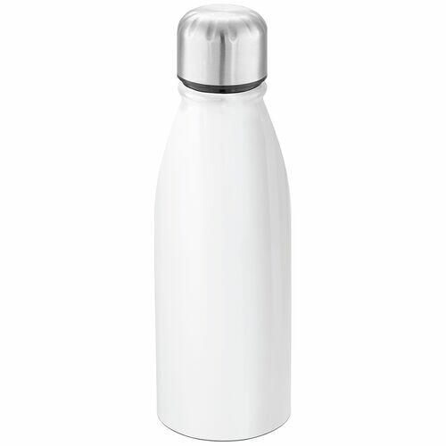 Kit 2x Squeeze Alumínio 500 ml Wave TopGet Branco e Vermelho