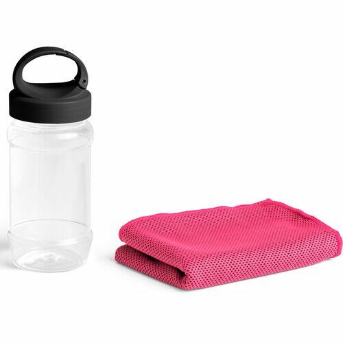 Kit 5x Toalha Esportiva Gelada Refrescante TopGet Rosa