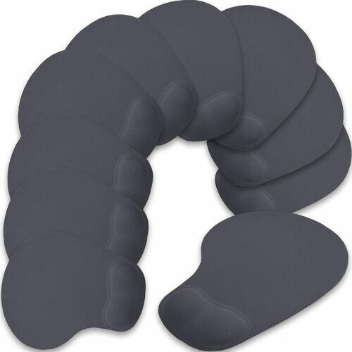 Kit 10x Mouse Pad Ergonômico com Apoio de Punho Topget Cinza