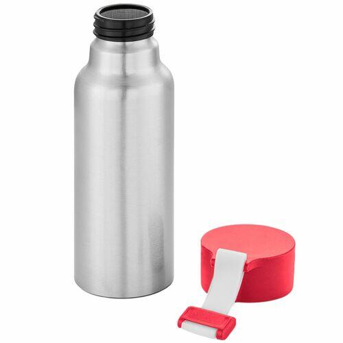 Kit 2x Garrafa Squeeze Alumínio 570 ml Phase TopGet Branco e Vermelho
