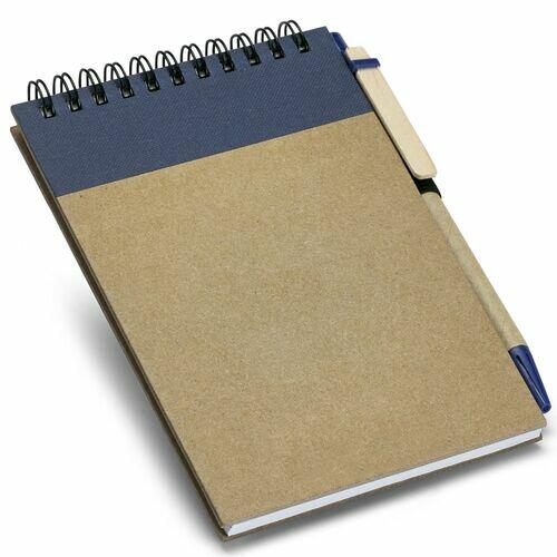 Kit 6x Caderneta Pocket Eco com Caneta 10x14cm 60 Folhas TopGet Azul