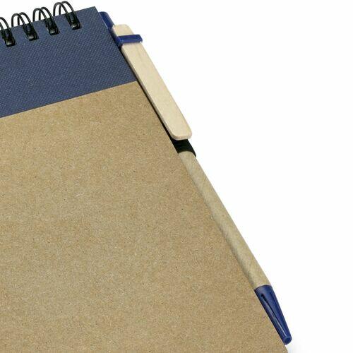 Kit 6x Caderneta Pocket Eco com Caneta 10x14cm 60 Folhas TopGet Azul