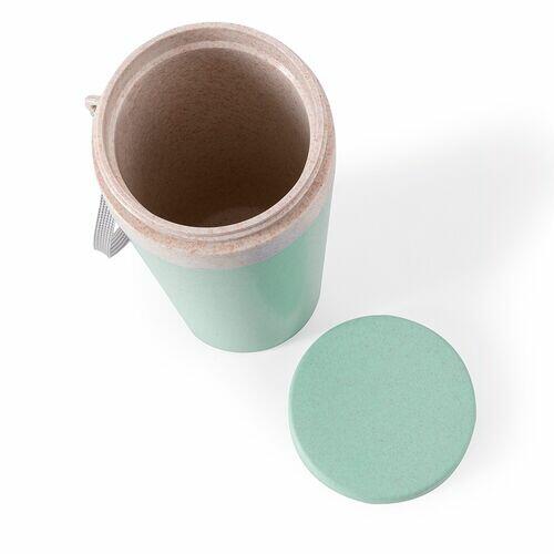 Kit 2x Copo Térmico Fibra de Bambu Nature Topget Verde Claro