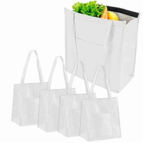 Kit 5x Sacola Térmica Ecológica em TNT TopGet Branco