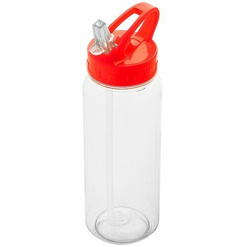 Kit 2x Garrafa Squeeze com Canudo Retrátil 610 ml Fun TopGet Vermelho
