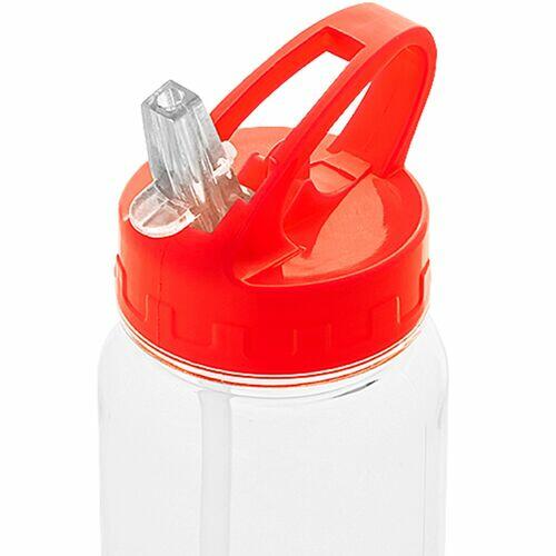 Kit 2x Garrafa Squeeze com Canudo Retrátil 610 ml Fun TopGet Vermelho