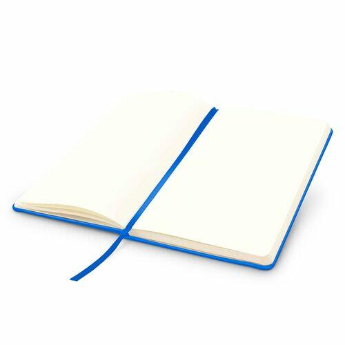 Kit 2x Caderneta de Anotações 9x14cm 80 Fls Sem Pauta Azul Royal