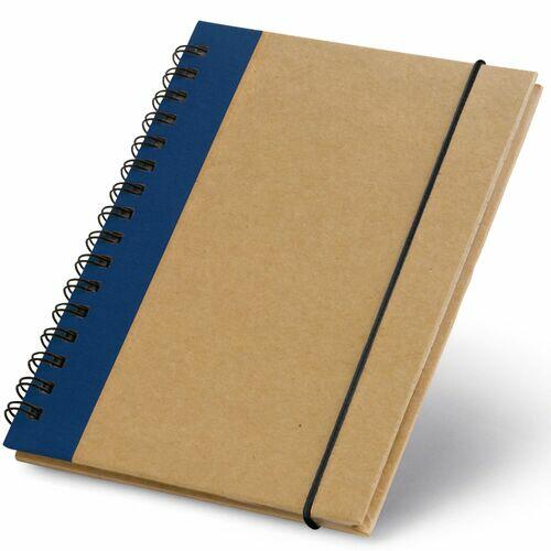 Kit 10x Caderneta de Anotações Ecológica 10x14cm 60 Folhas Sem Pauta Azul