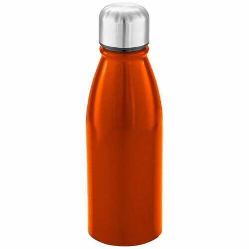 Kit 2x Squeeze Alumínio 500 ml Wave TopGet Laranja e Verde
