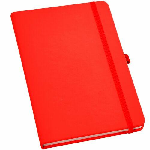 Kit 5x Caderneta de Anotações 9x14cm 80 Fls Pautadas Vermelho