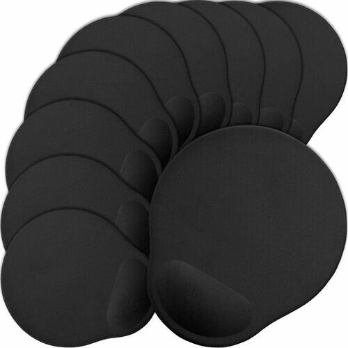 Kit 10x Mouse Pad de Espuma Leve TopGet Preto