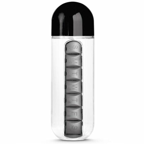 Garrafa Squeeze 600ml com Porta Comprimidos TopGet