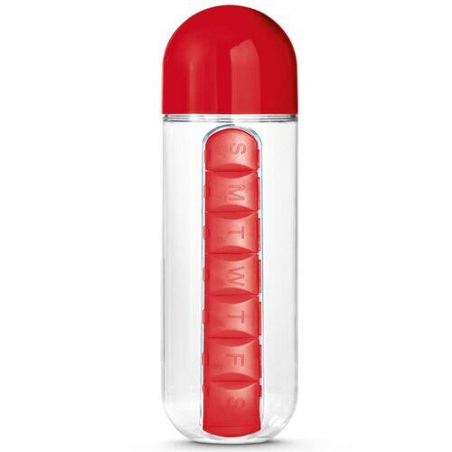 Garrafa Squeeze 600ml com Porta Comprimidos TopGet