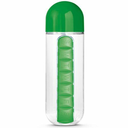Garrafa Squeeze 600ml com Porta Comprimidos TopGet