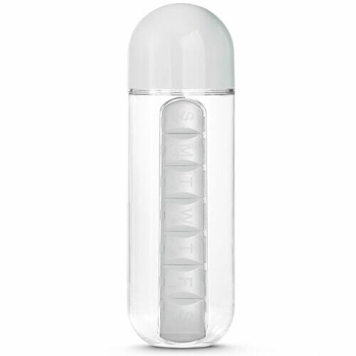 Garrafa Squeeze 600ml com Porta Comprimidos TopGet