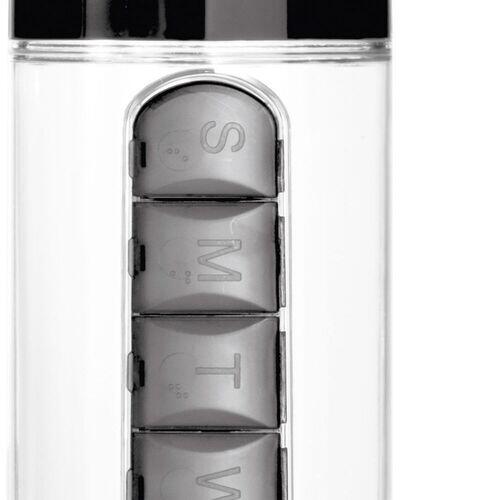 Garrafa Squeeze 600ml com Porta Comprimidos TopGet