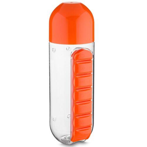 Garrafa Squeeze 600ml com Porta Comprimidos TopGet