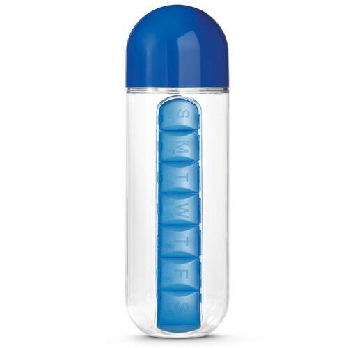 Garrafa Squeeze 600ml com Porta Comprimidos TopGet