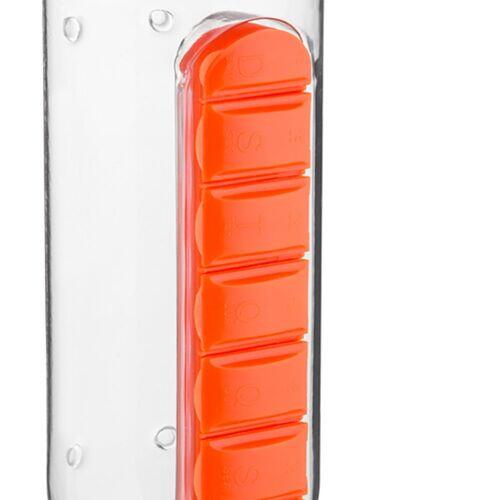 Garrafa Squeeze 600ml com Porta Comprimidos TopGet