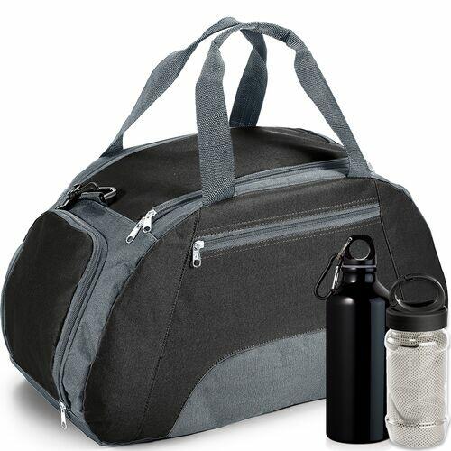 Kit Bolsa Esportiva Gym com 3 Peças TopGet Preto