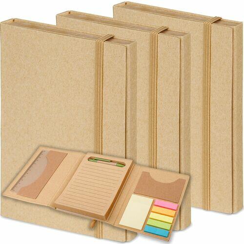 Kit 3x Caderneta Multifunções Ecológica 11x15 cm TopGet Natural