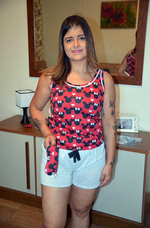 Baby doll tapa ollho Minnie