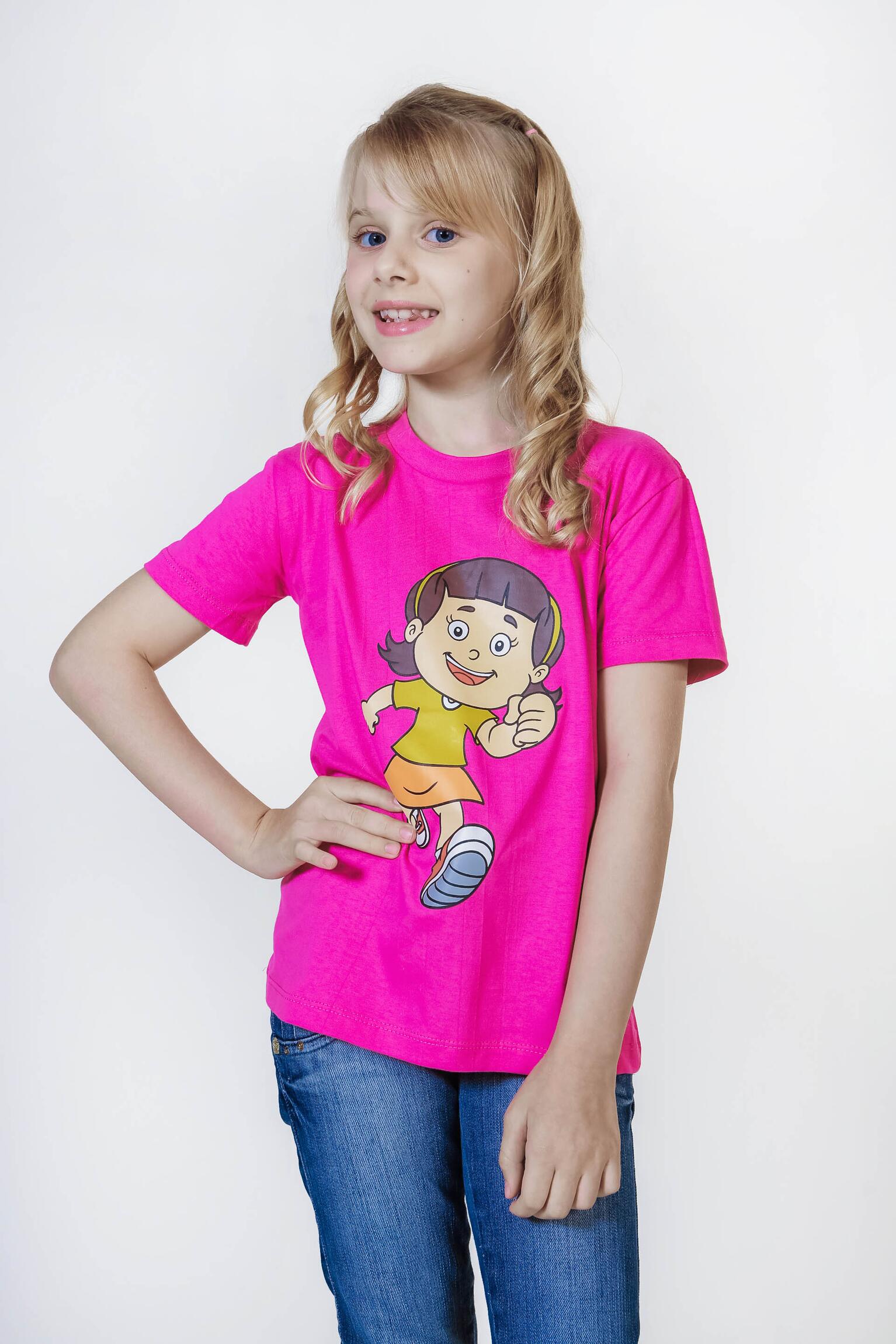 Camiseta da Aninha - Anjinhos da Esperança (Laranja e Rosa)
