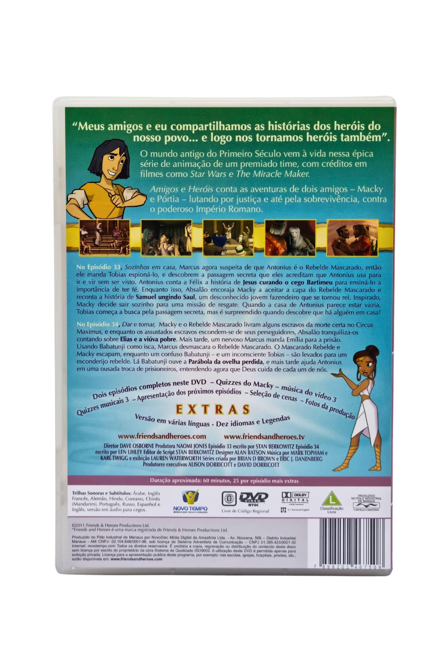 Comprar DVD Infantil Amigos E Heróis 16 - Episódios 33 e 34 - a