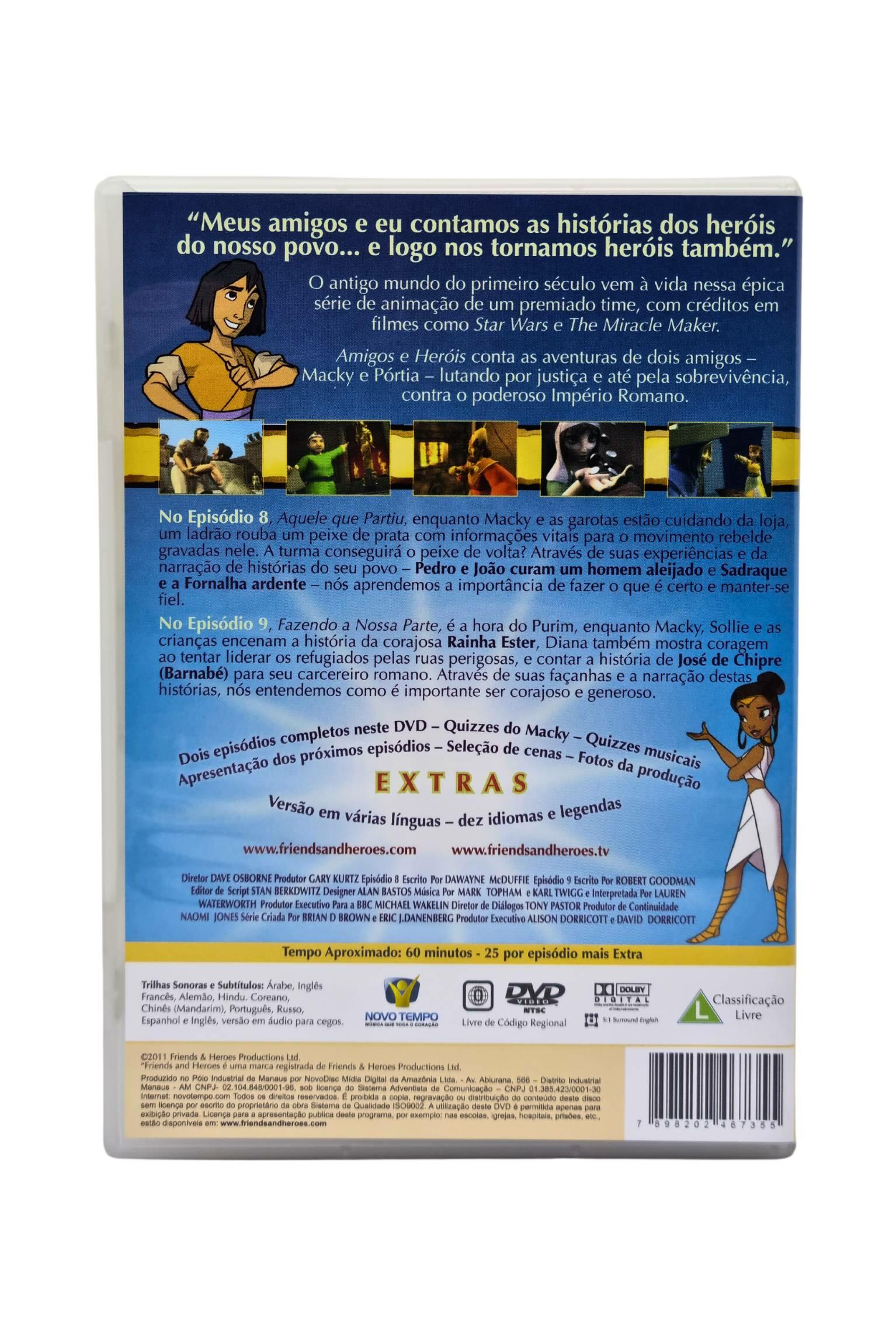 Comprar DVD Infantil Amigos e Heróis 4 - Episódios 8 e 9 - a