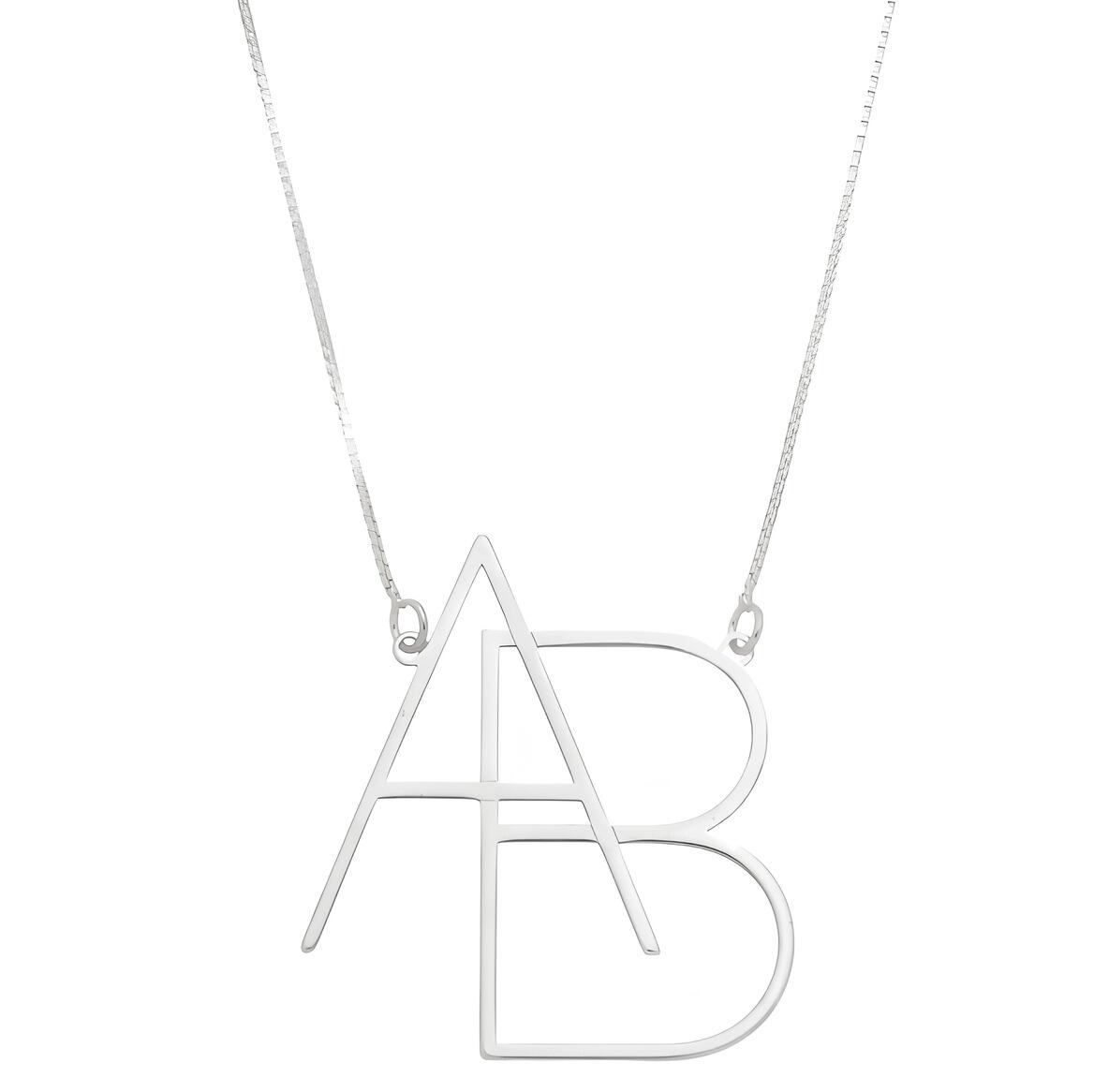 Comprar Colar Personalizado Letras Sobrepostas - de R$211,07 a R$218,89