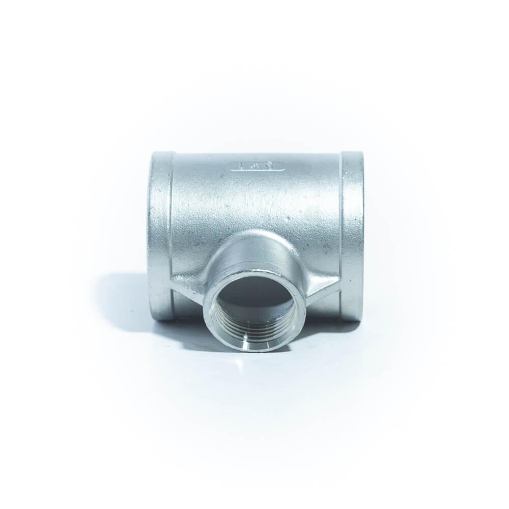 TÊ de Redução Aço Inox 304 90 Graus Rosca Fêmea BSP